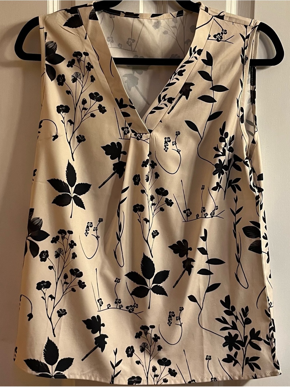 V-NECK BLOUSE - L